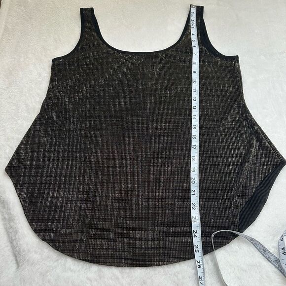 RACHAEL Rachael Roy gold shimmer tank top size S - Picture 9 of 9